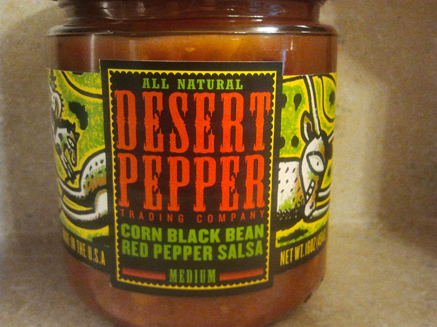 Desert Pepper Corn, Black Bean, Roasted Red Pepper Salsa [Case Count: 6 per case][Case Contains: 96 OZ]