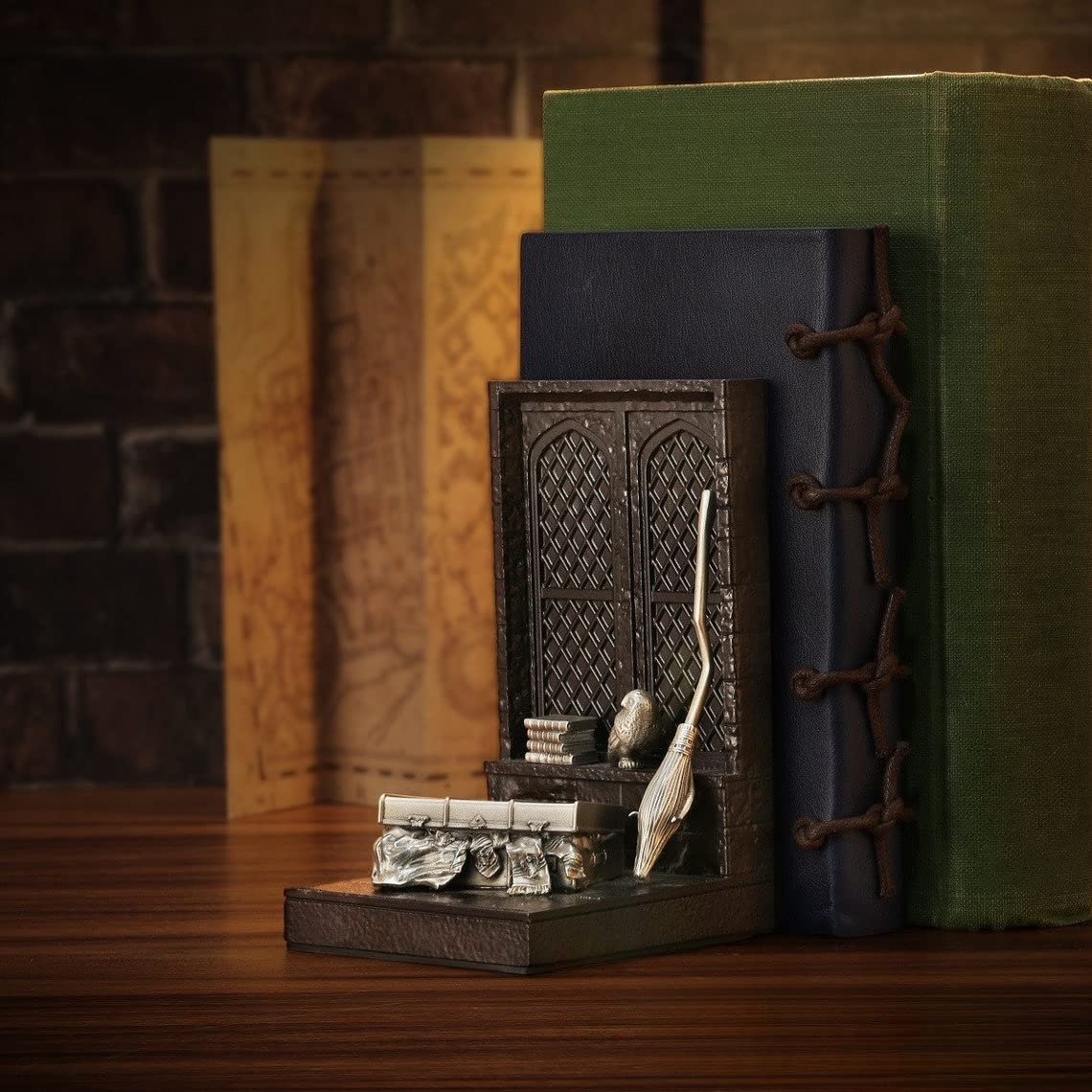 Royal Selangor Sujetalibros de peltre Harry para dormitorio, colección Harry Potter, resistente, para estantes, películas, videojuegos