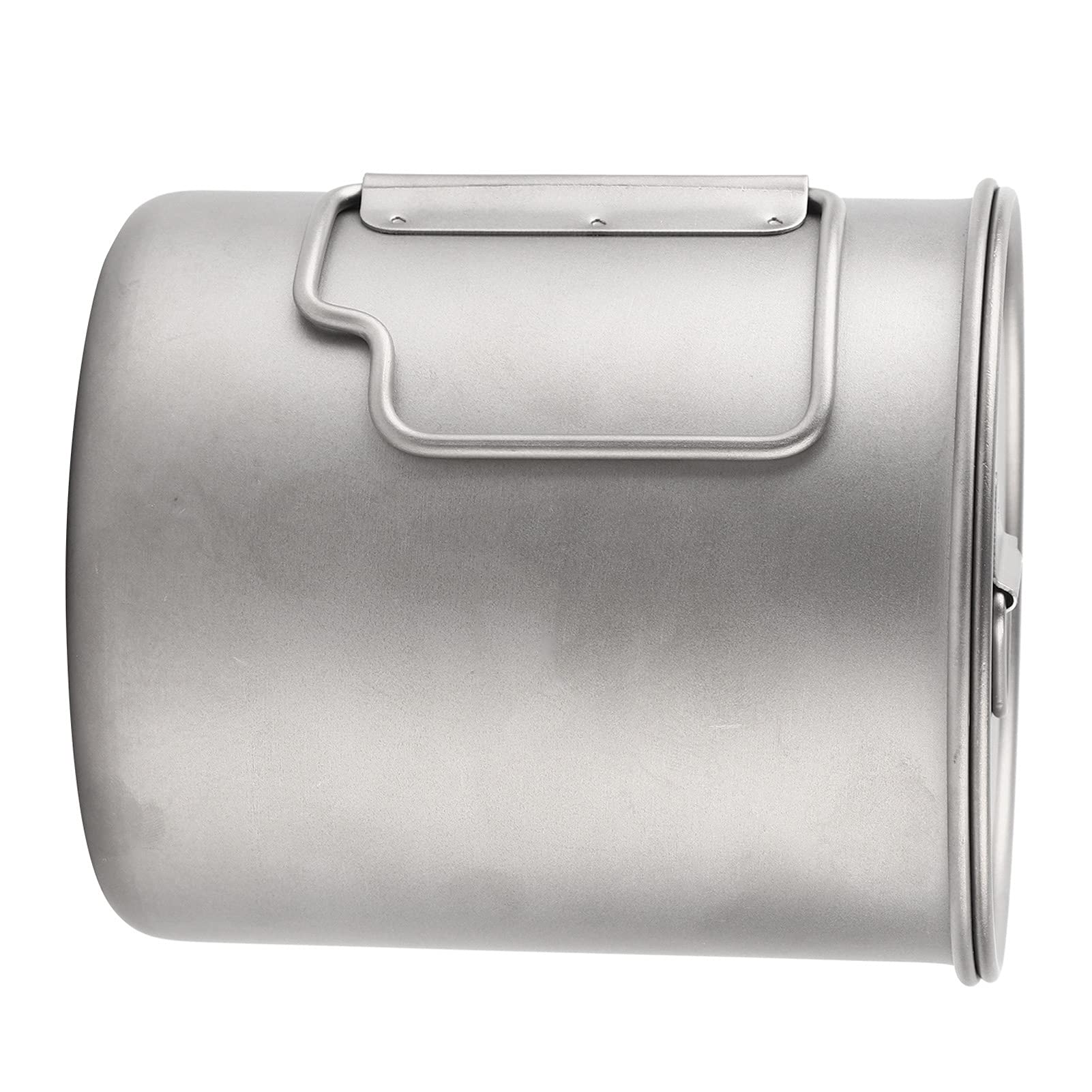 Changor Tasse de Camping en Titane avec Poignée Pliable, Design Compact et Léger pour les Activités de Plein Air, 1 X Tasse, 1 X Couvercle (750 ml)