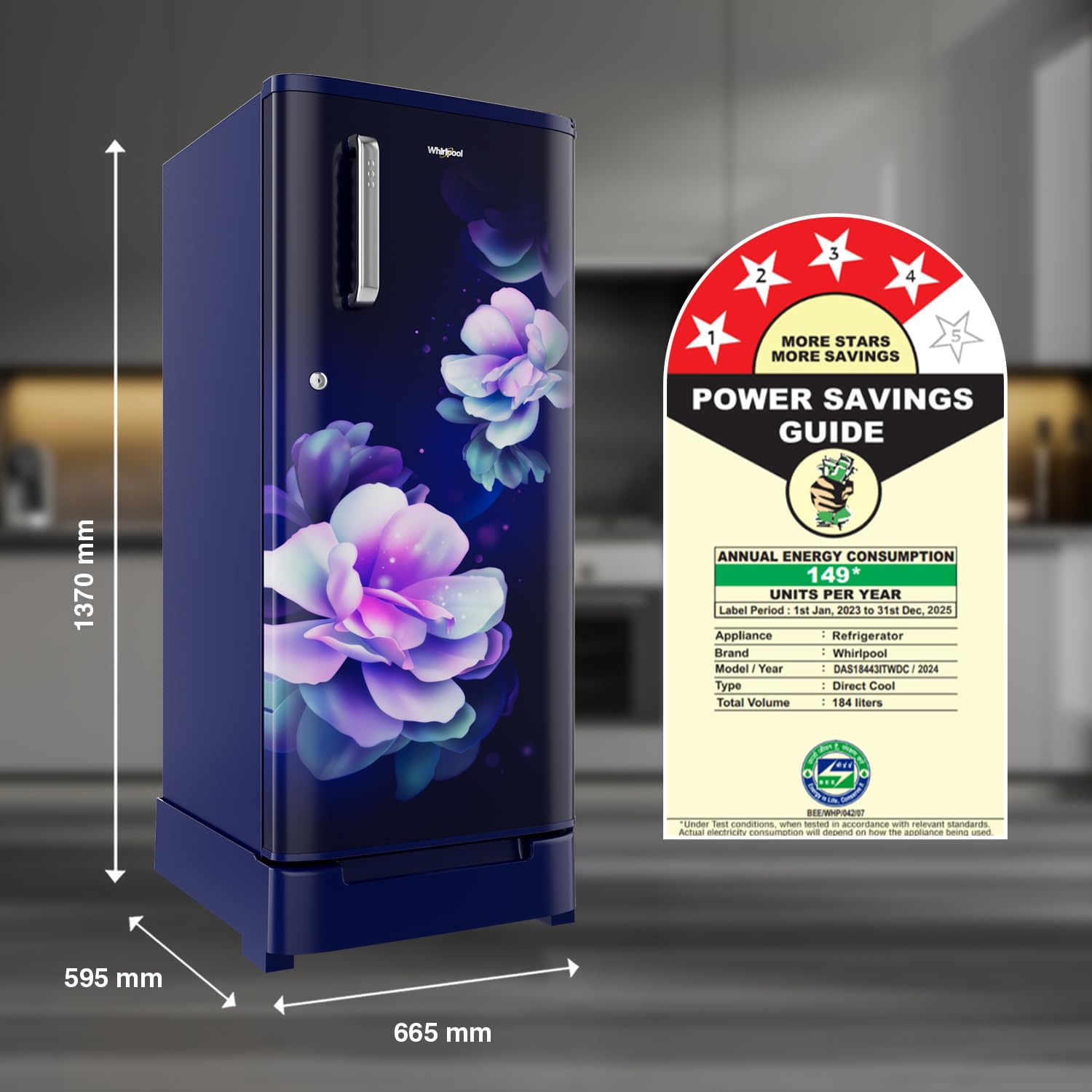 Whirlpool 205 Impc ROY 4S INV Wine Flower RAIN-Z