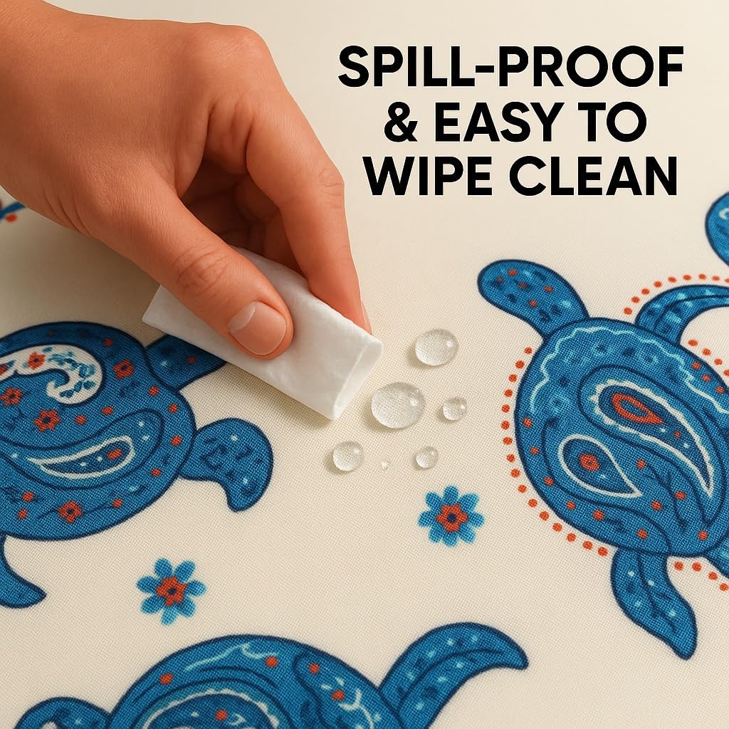 Outdoor Twin Daybed Cushion Cover, Waterproof Twin Mattress Cover for Porch Swing Bed, Outdoor Daybed Cushion Protector, Fitted Sheet Bolster Pillow Cover - Only Cover （76"x39"x6" ,Sea Turtle Drift）