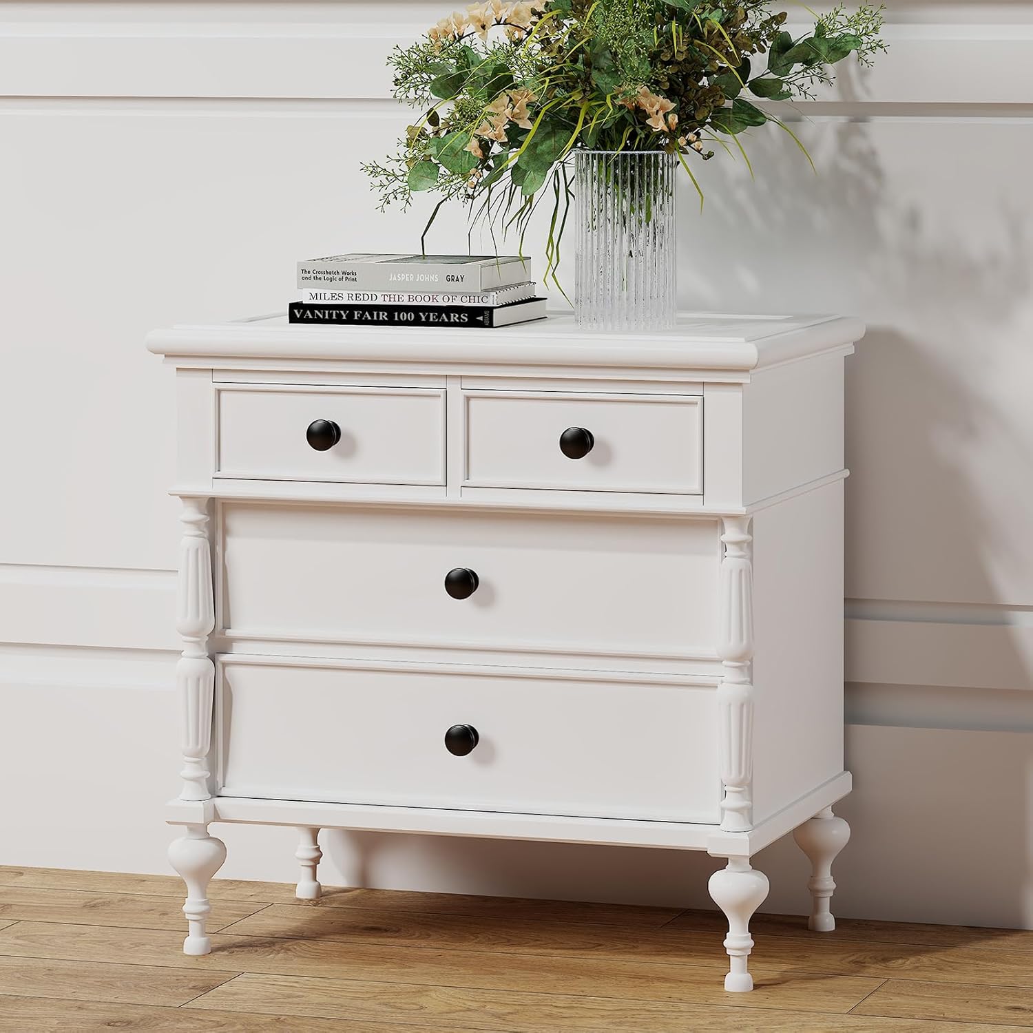 homdiy 20 Pack Black Cabinet Knobs Matte Black Drawer Knobs Kitchen Hardware for Bathroom, Cupboard, Furniture