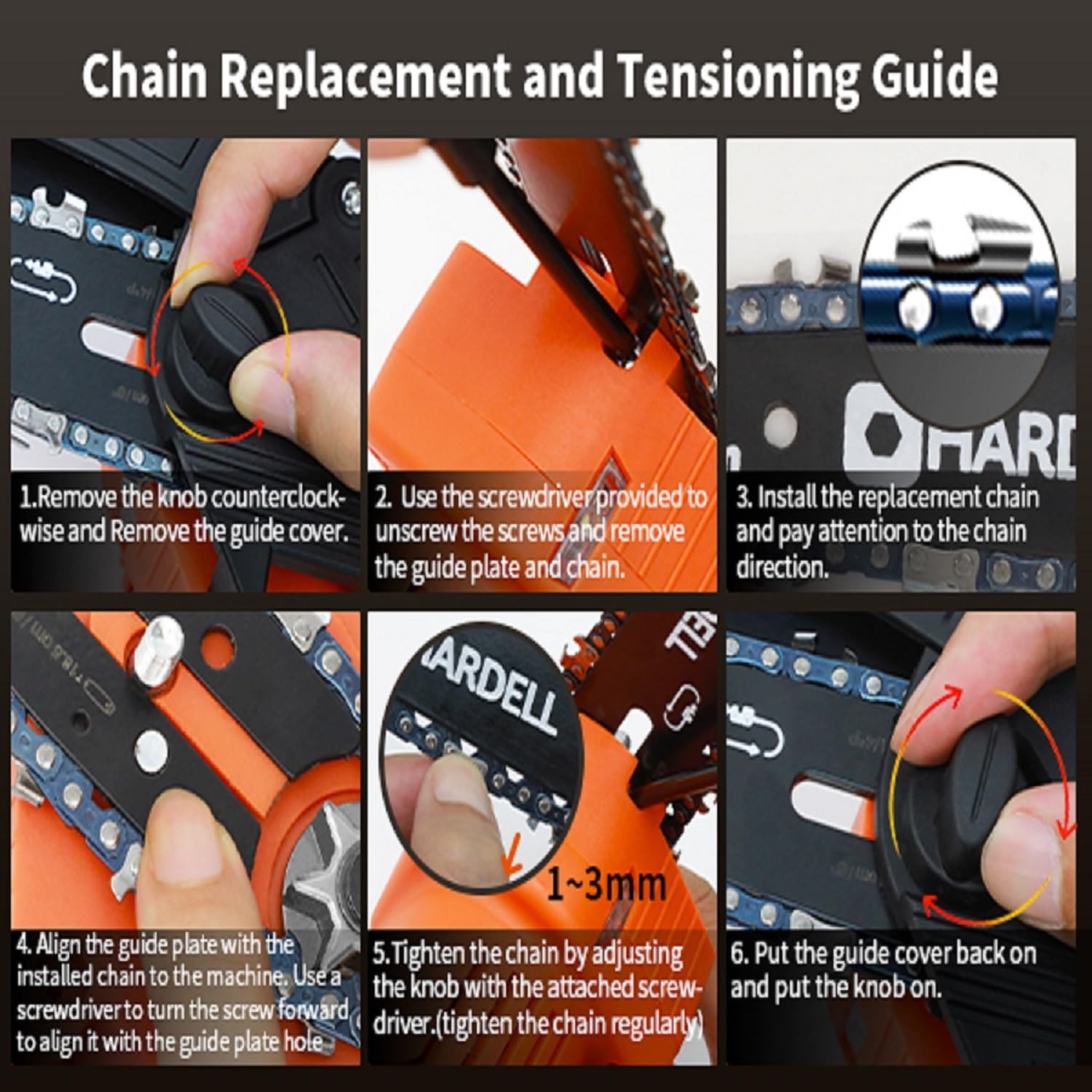 Snapklik.com : 6 Inch Mini Chainsaw Chains, 6 Inch Replacement Chains ...