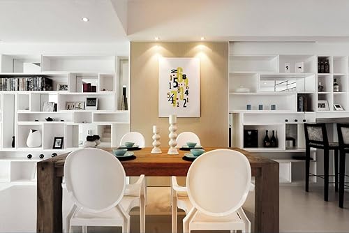 Miniatura 9 de 2xhome - Sillón moderno fantasma con brazo de policarbonato plástico, Plástico, Humo