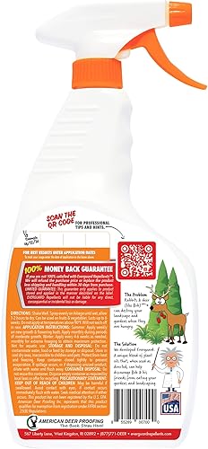 Miniatura 2 de Everguard ADPR032 Repelente de ciervos y conejos listo para rociar ADPR032 Everguard 32oz RTU Repelente de ciervos y conejos
