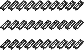 MECCANIXITY 30 Pcs Servo Cable Clips Safety Lock ABS Servo Extension Safety Cable Buckle Fixing Holder for RC Plane Boat DIY Model Black