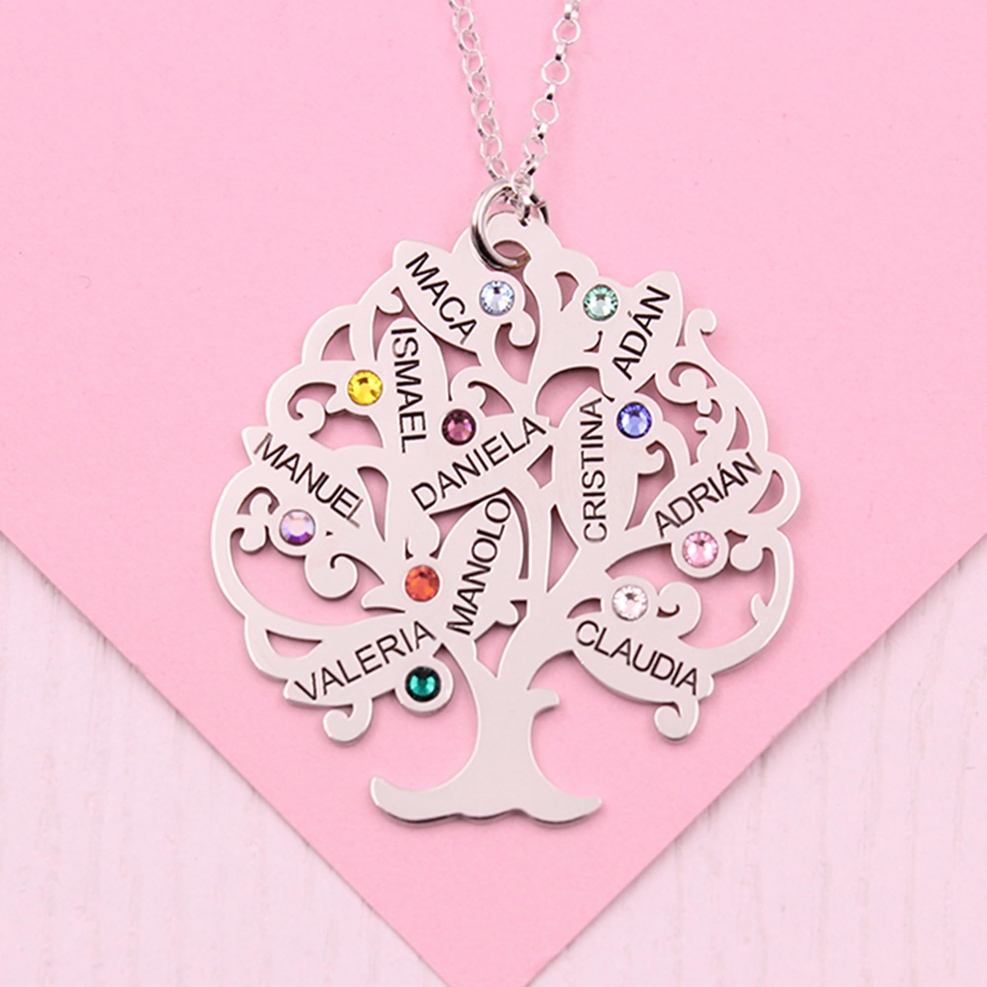 Collar Personalizado Árbol de la Vida - Joyería Personalizada para Mujer - Regalo Perfecto para Celebrar Cada Ocasión y Marcar Recuerdos Inolvidables