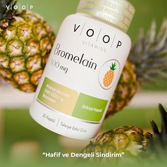 VOOP Bromelain - 500 Mg | 30 Bitkisel - Vegan Kapsül