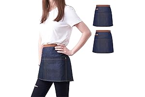 KPD 2 Pack Unisex Denim Aprons for Kitchen & Home