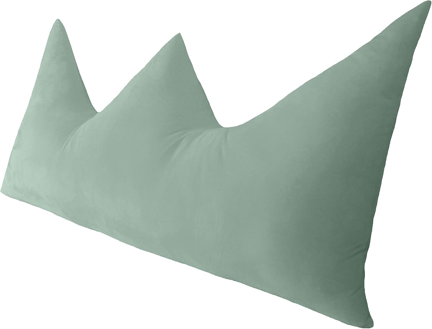 Large Crown Backrest Positioning Support Pillow Bed Rest Cushion Headboard Pillow with Removable Cover for Reading Relaxing Using Laptop and Phone (Green, California King: 71 x 27 inches)
