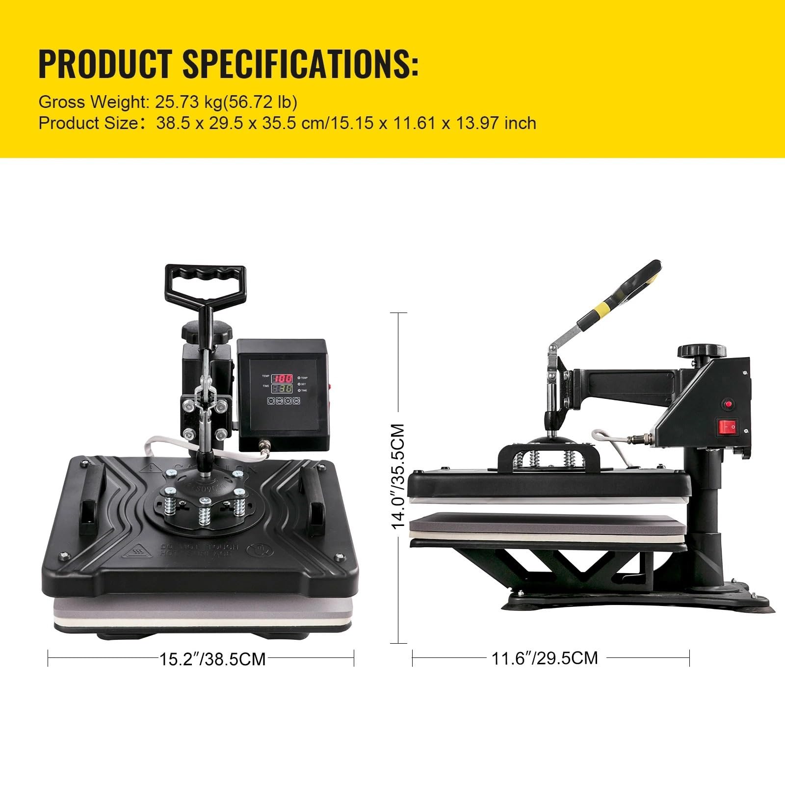 Amazon.co.jp: コンボヒートプレス機 5/6/8 in 1 30*38CM 38*38CM 多