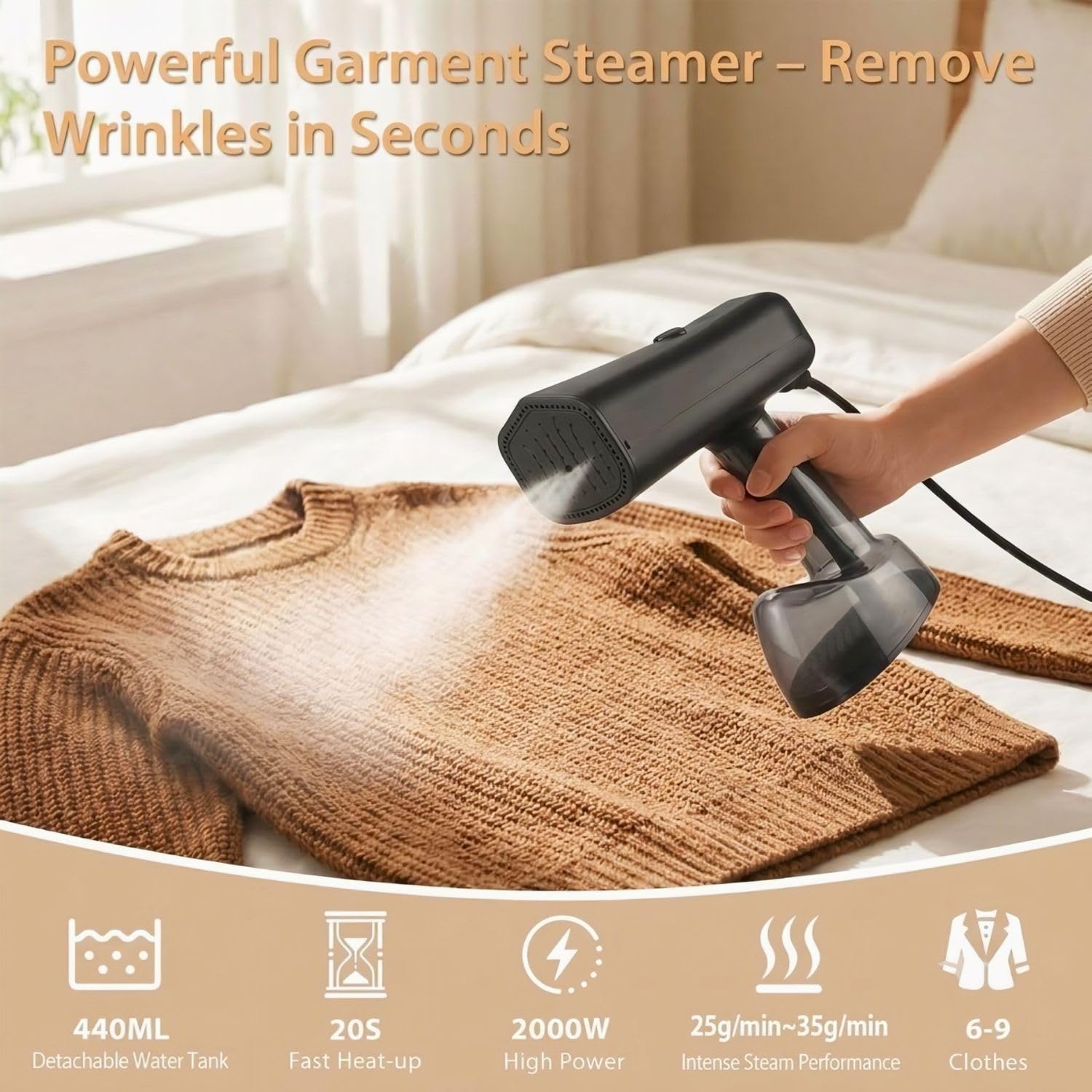 Kikvi Turbo 2-in-1 Steam Iron - Powerful & Versatile -2 Kikvi Turbo 2-in-1 Steam Iron - Powerful & Versatile -2