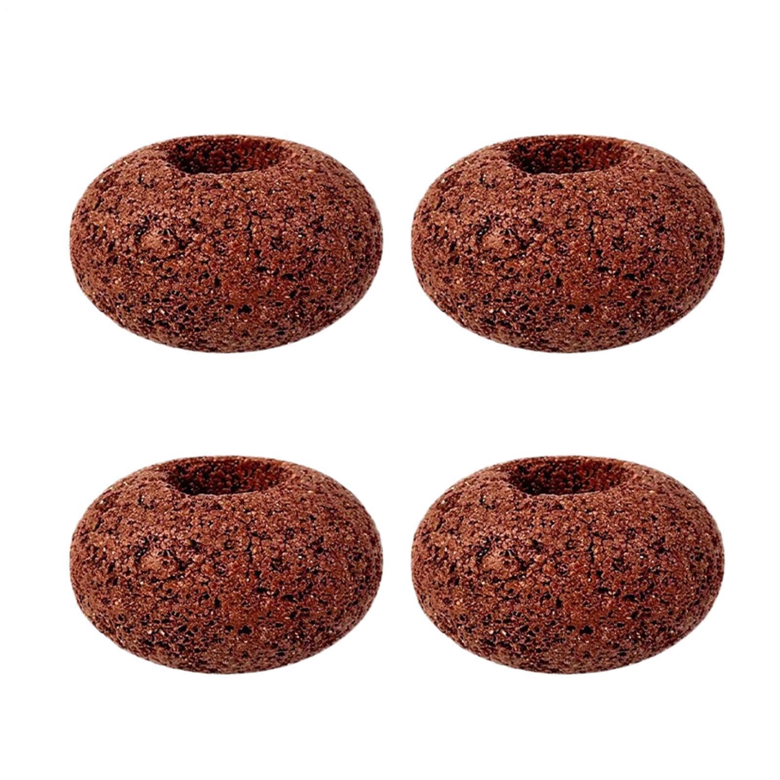 Soporte para plantas de acuario, piedra volcánica, anillo ovalado para decoración de peceras, piedras decorativas, pesos de plantas para camarones de agua dulce y paisajes acuáticos