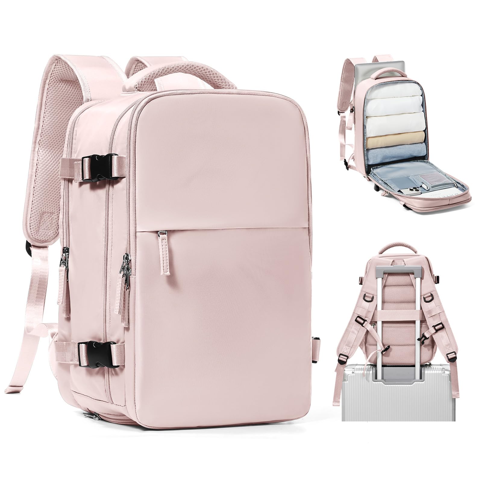 SZSYCN Borse da Cabina per Ryanair 40x20x25 Bagaglio a Mano Easyjet 45x36x20 Zaino Viaggio 40x30x20 Wizzair Zaino da Viaggio aereo Bagaglio a mano Zaino Donna Zaini Casual con scomparto per laptop