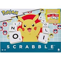 Mattel Games Scrabble Pokémon, Gioco di Lettere Familiare con Due Modi di Giocare
