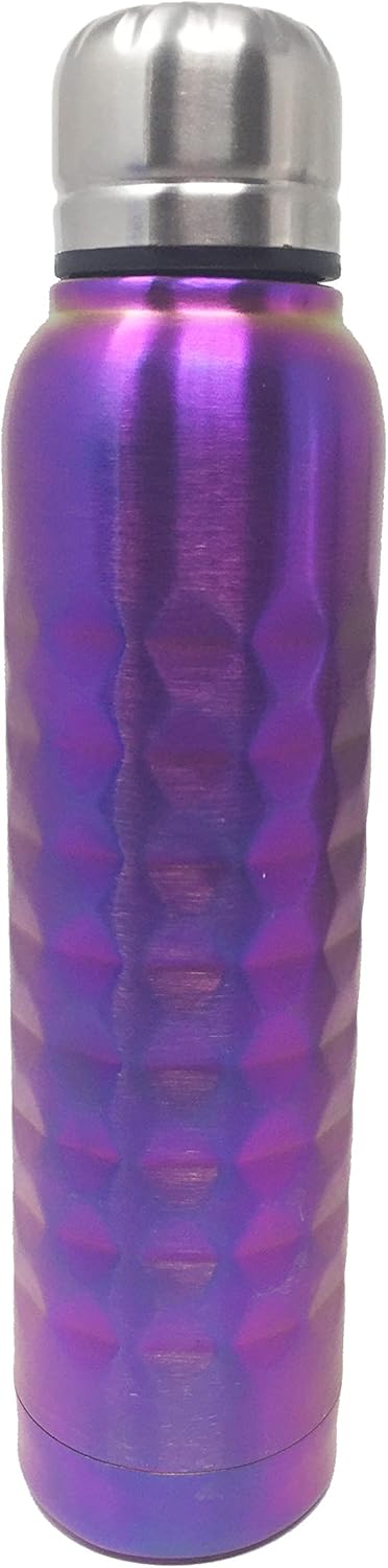 Stainless Steel Water Bottle 12 oz - 17 oz. (Purple 12 oz.)