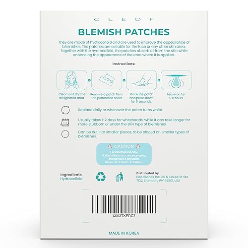 Miniatura 7 de Parches de espinillas para cara y cuerpo, tratamiento durante la noche, parche para acné para zits, puntos, golpes, manchas, espinillas, espinillas,