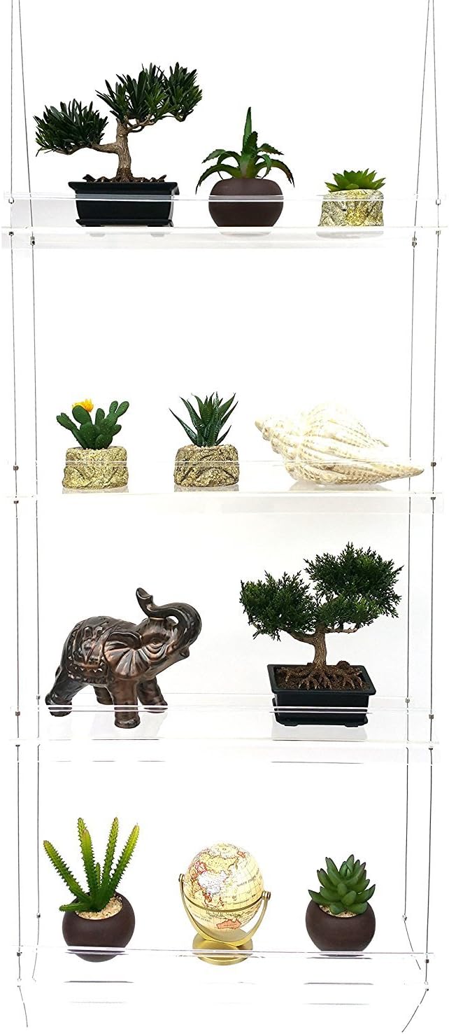 Limited TIME for First TIME Selling ON Amazon Indoor Window Plant Shelves|Durable & Lightweight Acrylic with Adjustable Height Shelves|for Plants, Herbs, Flowers & Decor