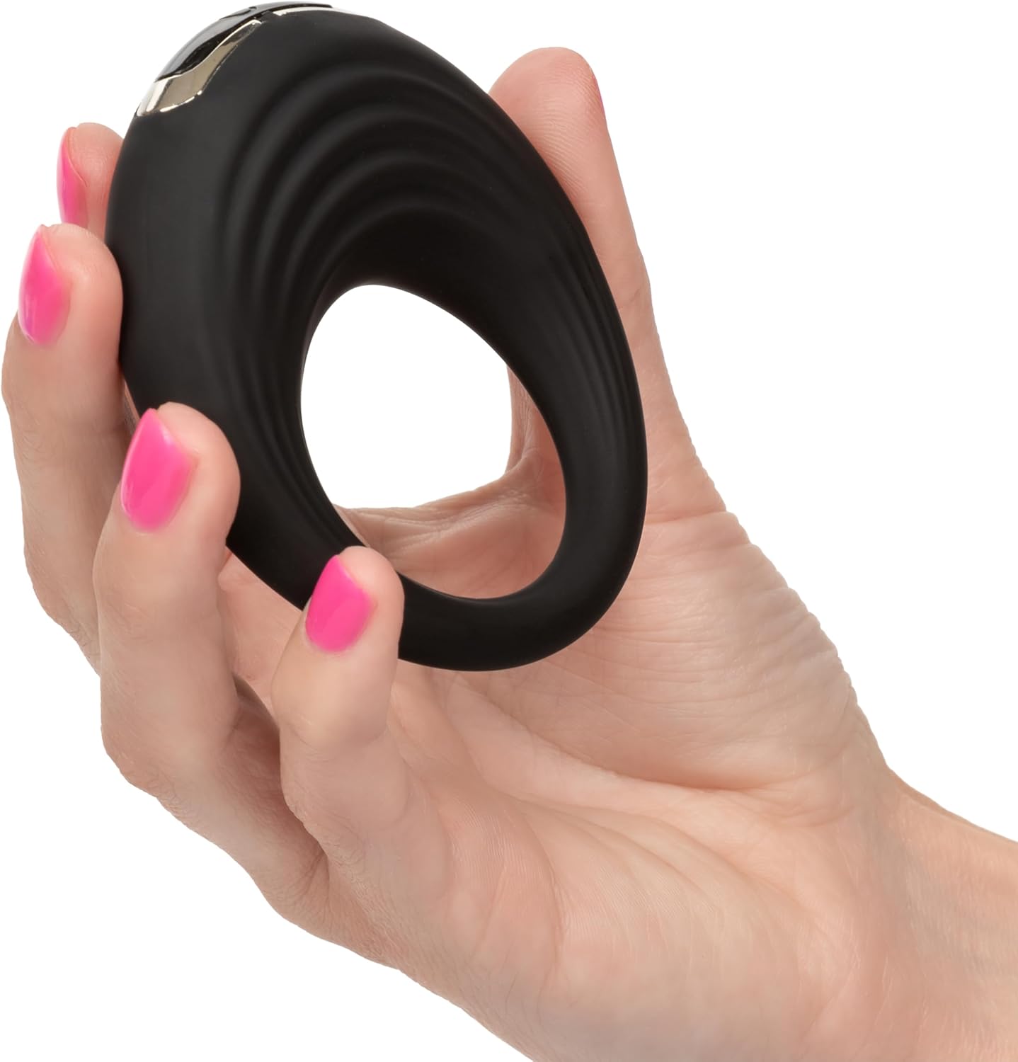 CalExotics My Pod Enhancer, Rechargeable Vibrating Cock Ring Vibrator with Storage Case Black SE-0036-20-3
