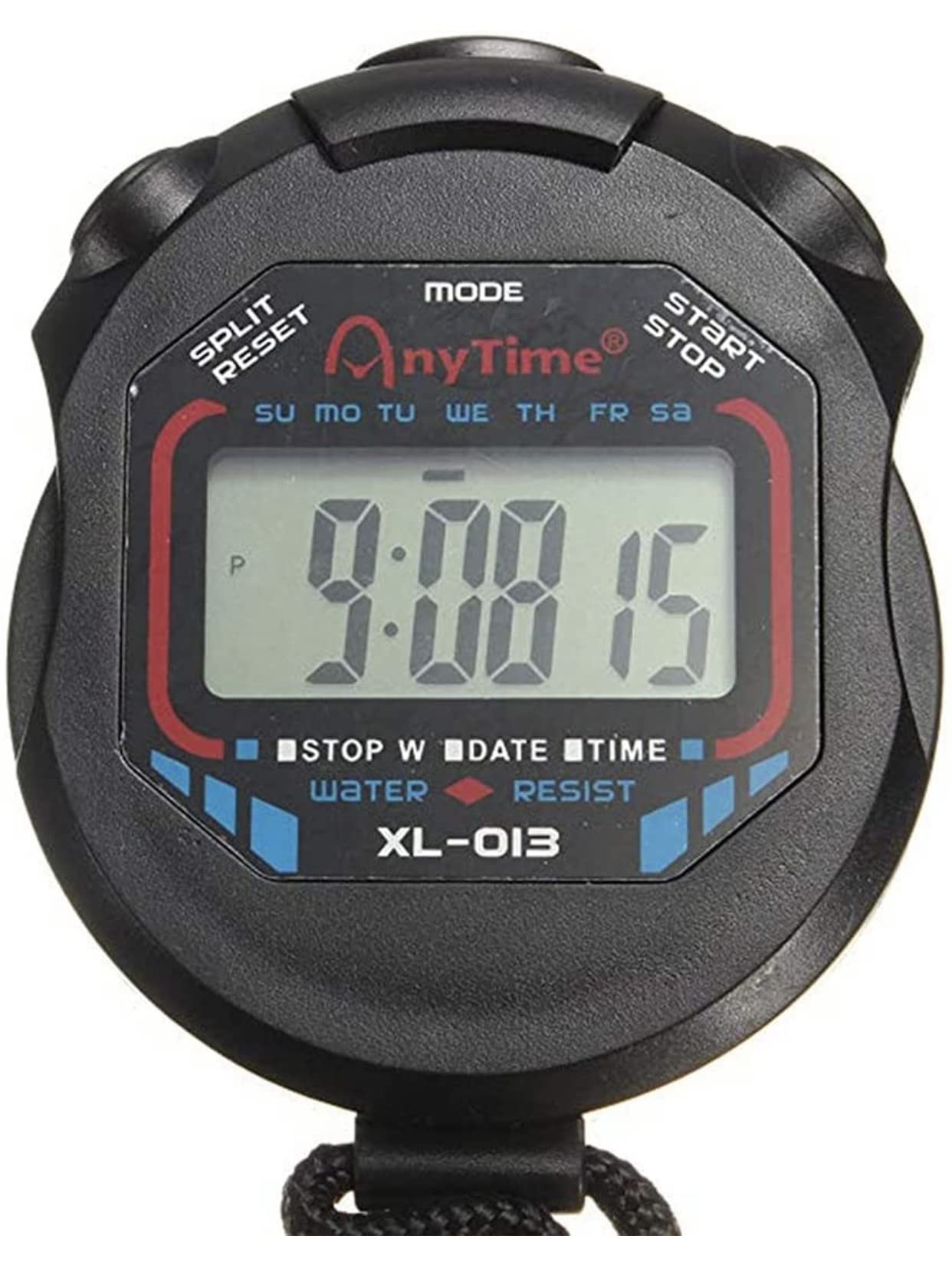 Faviye Multifonction Chronomètre de Sport Portable Digital Minuterie de Poche pour Les entraîneurs et arbitres
