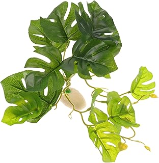 Plantas Aquáticas De Tanque De Peixes Para Animais De Estimação Plantas De Répteis Selva Folhas Decoração Plantas De Aquário Realistas Ornamentos De Aquário De Paisagem Plantas