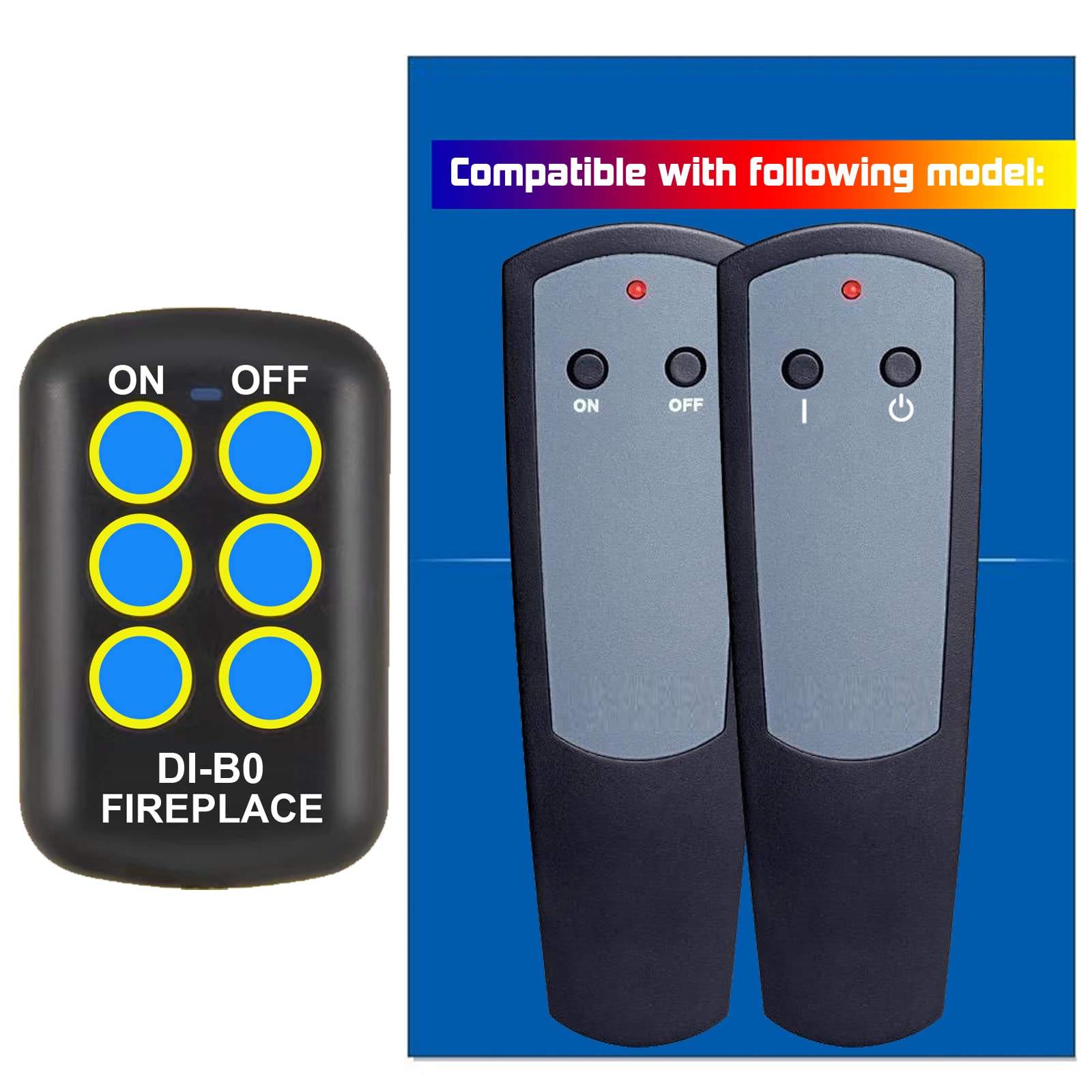 Replacement for Dimplex Fireplace Heater Remote Control 47-1010-T