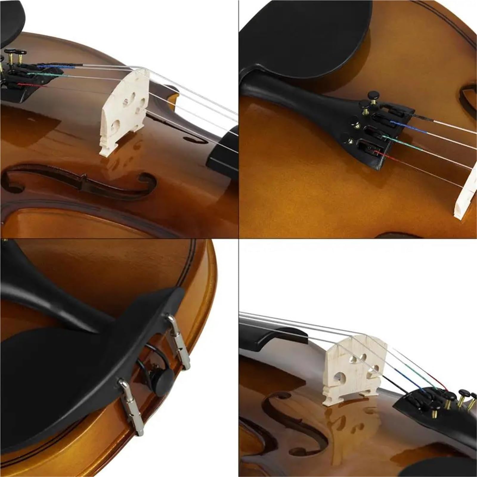 Violino Acustico 4/4 In Stile Retrò Per Principianti Di Violino Con Custodia/archetto