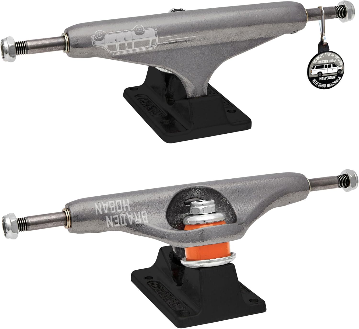 INDEPENDENT Truck Company 139 Stage 11 Hollow Braden Hoban Pro Transparent Black Standard Skateboard Trucks