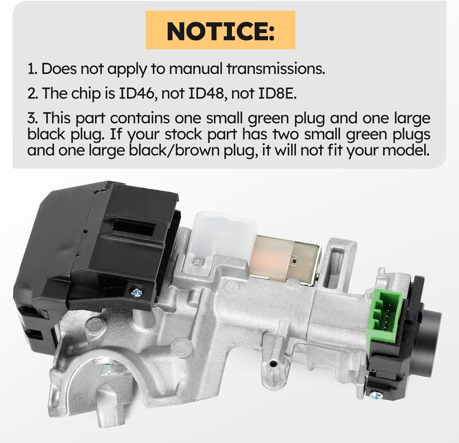 35100-SDA-A71 Ignition Switch Lock Cylinder & Left/Right Door Lock Cylinder with 2 Chip Keys for Honda 08-16 Accord, 06-11 Civic, 07-11 CR-V, 09-11 FIT, 07-11 Odyssey (with Chip ID46 Keys)