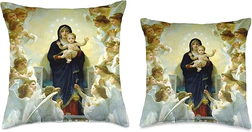 Miniatura 3 de Mary Queen of Angels Almohada de tiro 16x16, multicolor