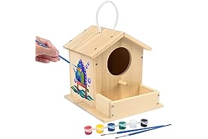 LotFancy DIY Birdhouse Kit: Unleash Your Child's Creativity with Colorful Designs