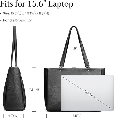 Miniatura 5 de befen Bolso Tote de Trabajo para Laptop de Cuero Genuino para Mujeres Damas Totes Bolsos de Hombro Carteras Bandolera Bolso de Mano