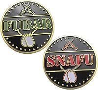 Vista 1 de Toma de decisiones Moneda Flipping Coin FUBAR Snafu Challenge (dorado)