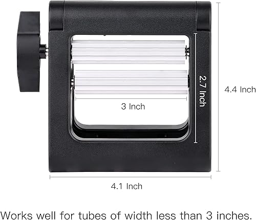 Miniatura 2 de PERFEHAIR Herramienta exprimidora de tubos de pintura, rodillo de presión de tubo de metal rodante para pasta de dientes, color de cabello, tubo de