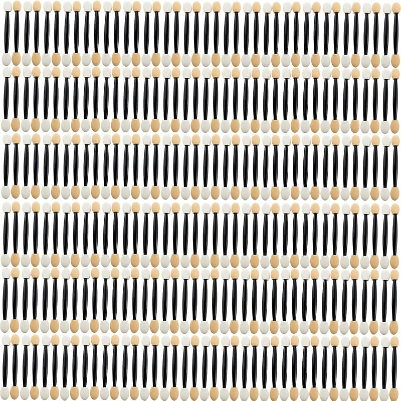 RONYOUNG 202 pinceles desechables para sombra de ojos de 3 pulgadas, aplicadores de maquillaje de esponja de doble cara