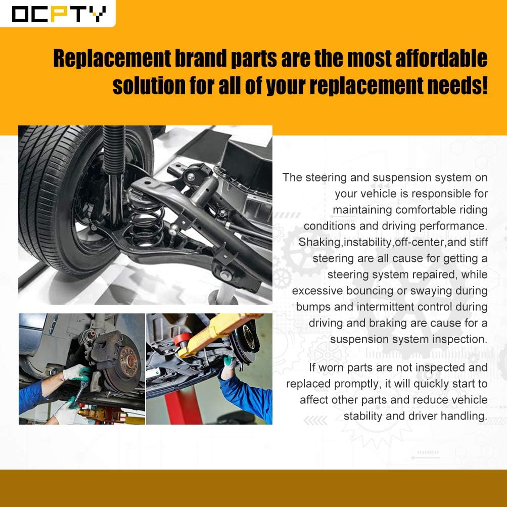 OCPTY - New 10-Piece Upper Lower Ball Joint Inner Outer Tie Rod End Adjusting Sleeve Center Link RWD 2WD Front Suspension Kit Fit 1987-1996 for Ford for F-150