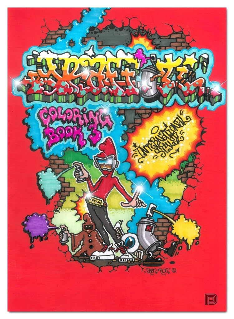DP DOKUMENT PRESS Graffiti Coloring Book 3: International Styles
