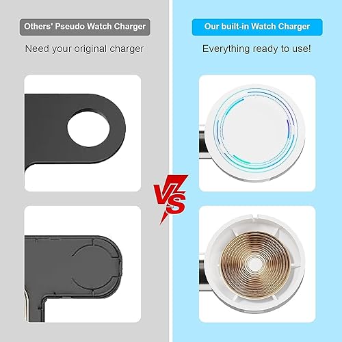 Miniatura 5 de Estación de carga inalámbrica 3 en 1, soporte de carga magnético rápido, soporte de carga para múltiples dispositivos de Apple iPhone 14131211Apple