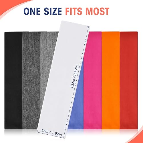 Miniatura 2 de Hotop 20 diademas para el cabello para mujer, bandas deportivas para el cabello, elásticas y suaves, accesorios para el cabello para niñas,