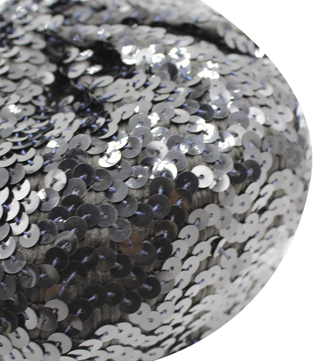 AIBEARTY Women Girls Sparkly Sequin Beret Hat Fashion Fun Stretch Beanie Cap Headwear for Festival Party Club Halloween - Image 5