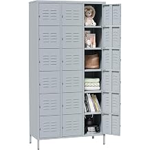 Metal Lockers for Employees Steel Locker Large School Locker Metal Wall Locker Office Employee Lock Box Steel Storage Cabinet Storage Locker Cabinet for Home Gym Office School Garage