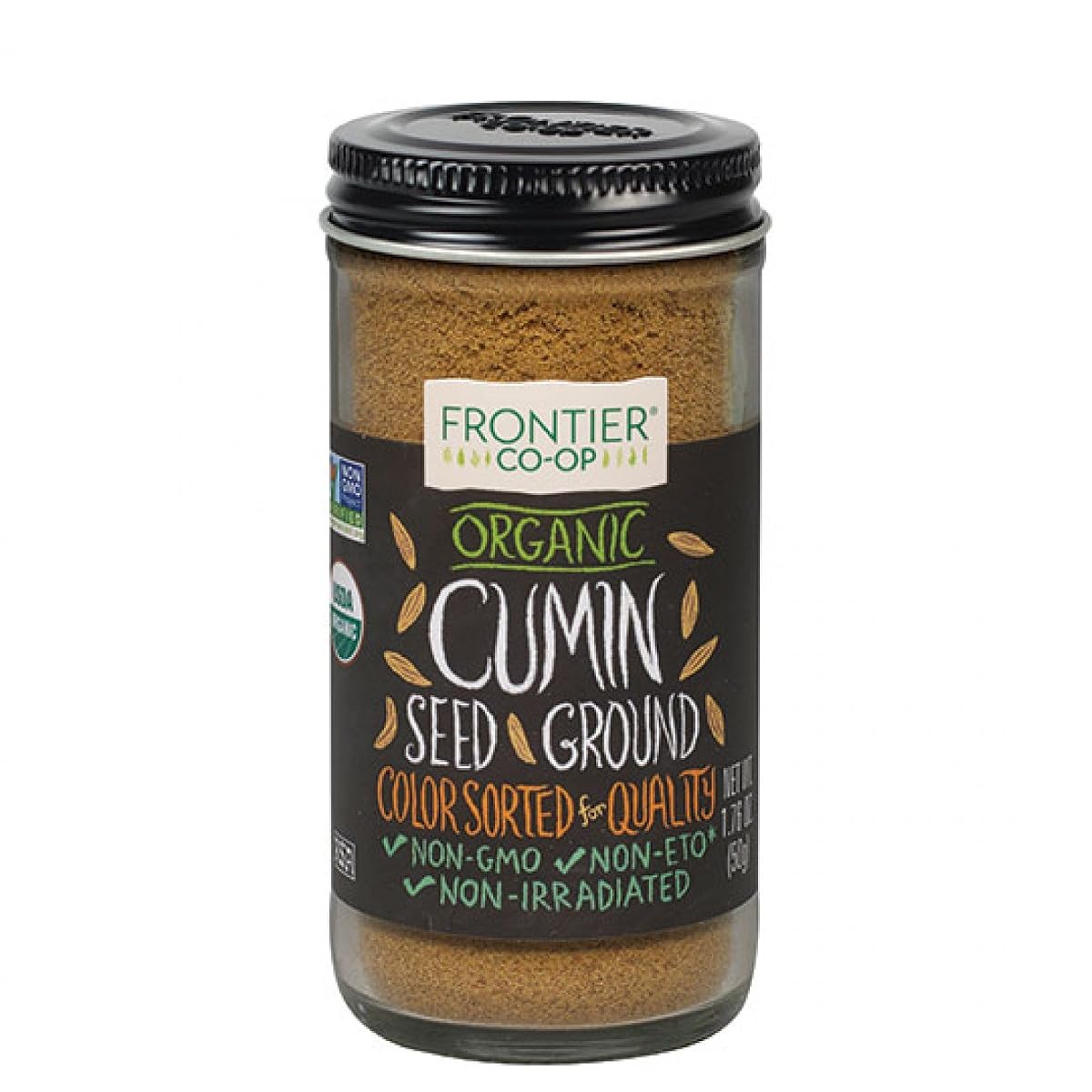 Frontier Herb Organic Ground Cumin Seed, 1.76 oz