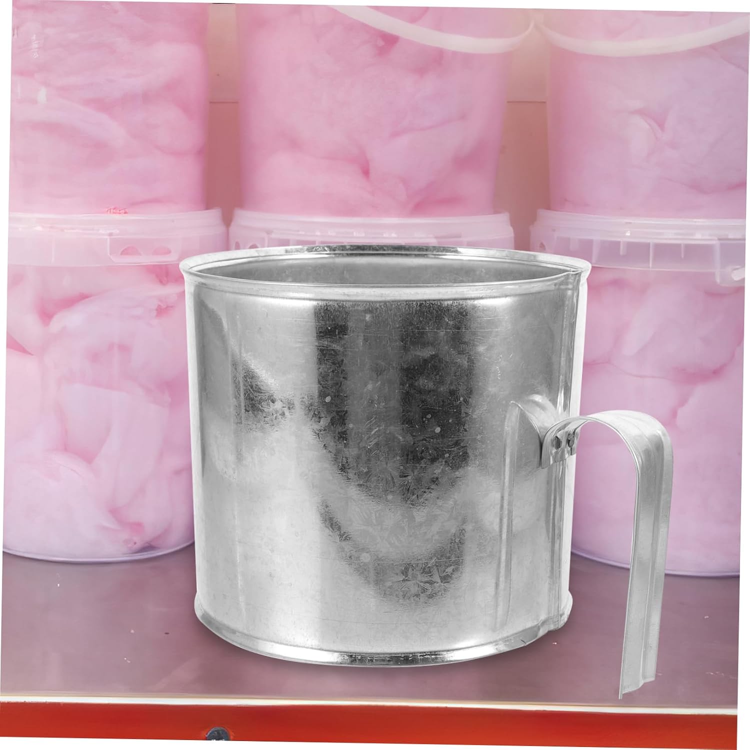 Fluffy Cotton Candy Bulk Packaging Bag Bucket Metal Ring for Dessert Store image 2