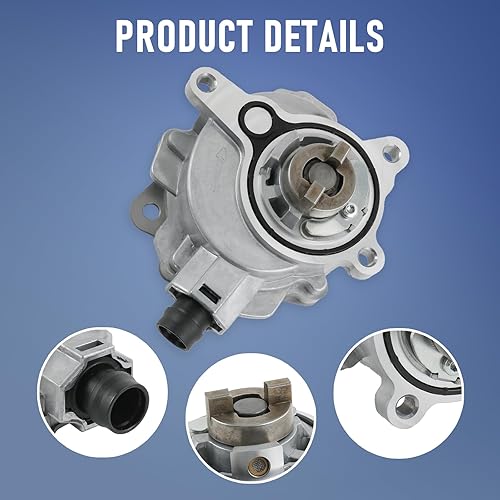 Miniatura 5 de Bomba de vacío de freno LR047384 compatible con Land Rover Ford Edge Escape Focus Fusion Jaguar Lincoln 2.0L reemplaza # 724807650 LR025601 LR039592