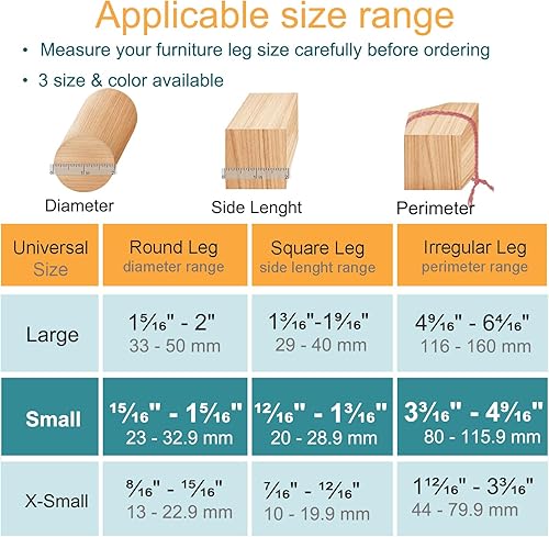 Miniatura 2 de 16 protectores de suelo para patas de silla, taburetes de bar, tapas protectoras de patas de mesa de comedor, protectores de patas de silla para