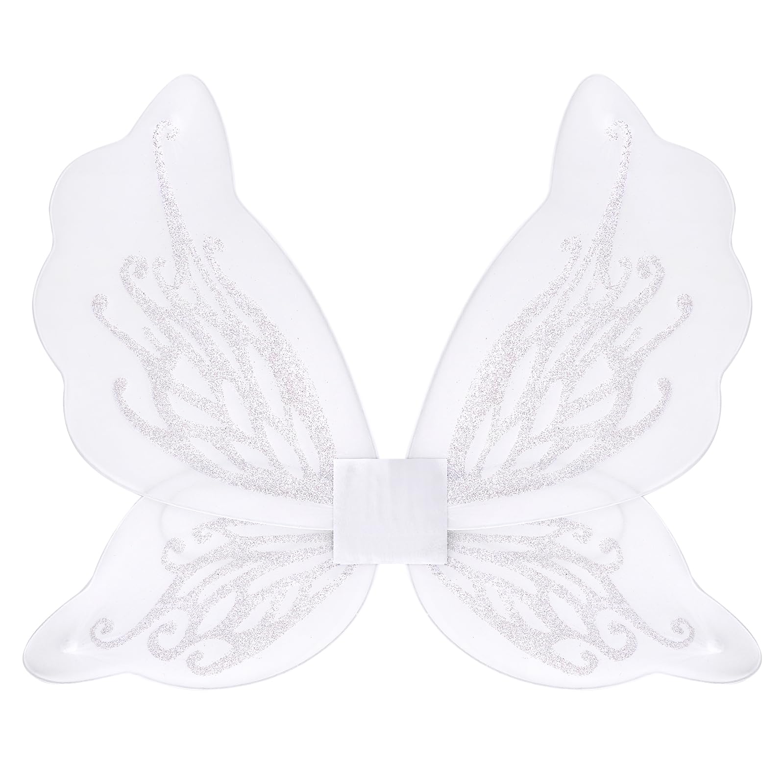 Nenjindz Fairy Wings for Women Butterfly Wings, Sparkly Fairy Princess Wings for Halloween Cosplay Costume(White) โ image 1