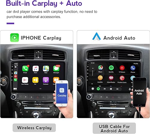 Miniatura 11 de MekedeTech Radio de coche Android 13 para navegación para Lexus IS250 IS200 IS220 IS300 IS350 unidad principal GPS estéreo reproductor multimedia