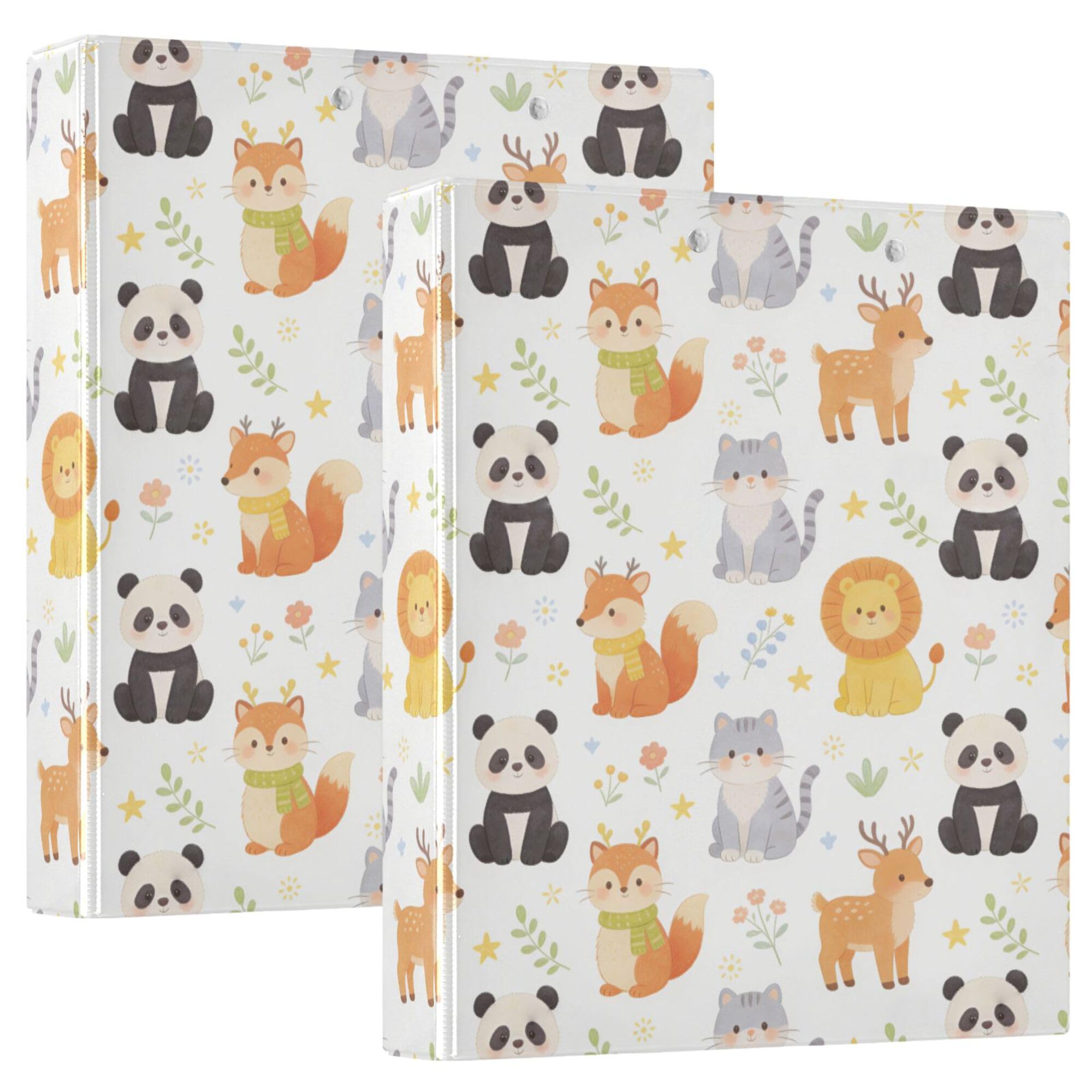 Raccoglitori a tre anelli da 3,8 cm con copertina tascabile, confezione da 1/2 raccoglitori per studenti universitari con copertina rigida