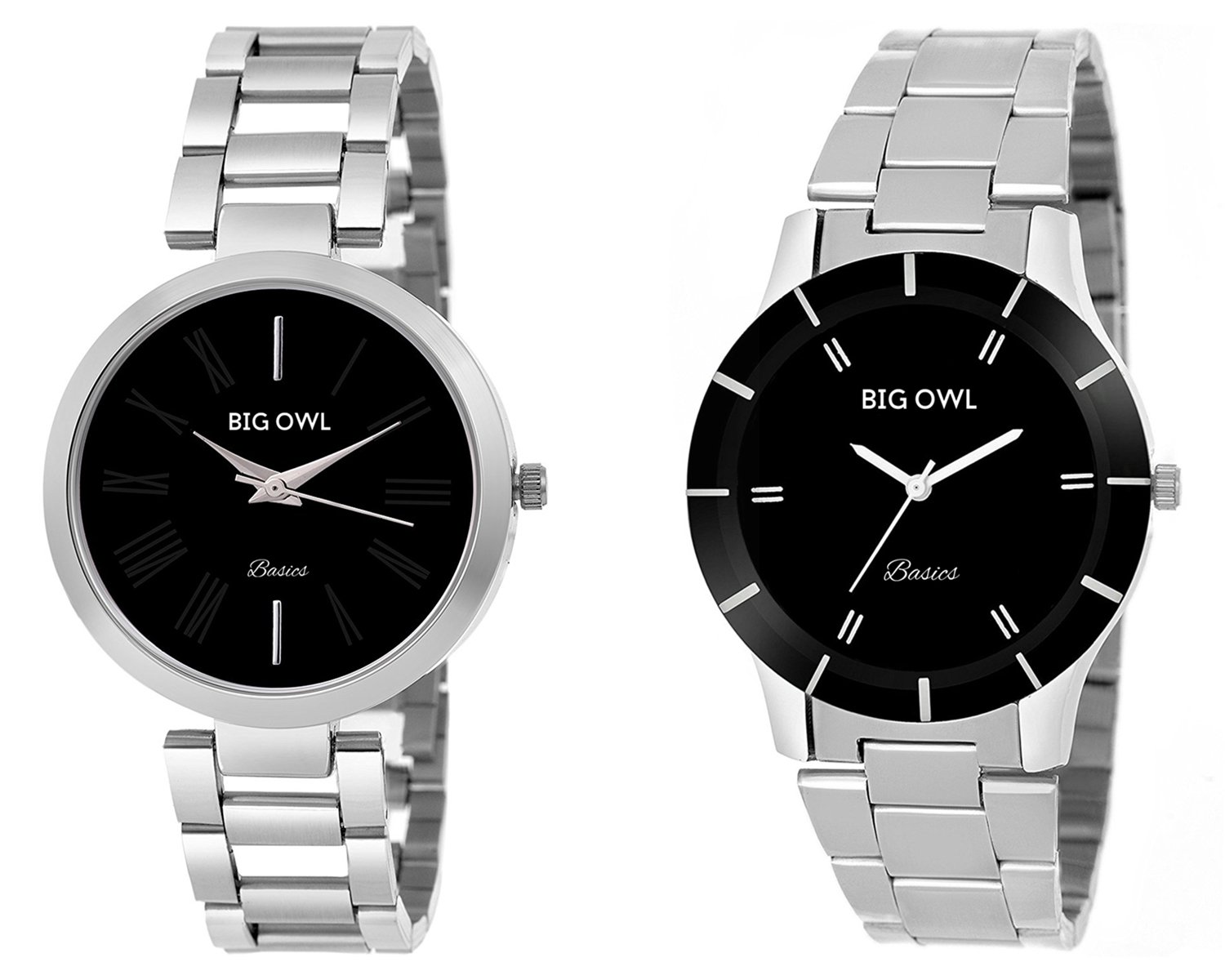 BIGOWL Wrist Watch Couple Combo for Men and Women (B07D373KH2) Amazon Price History, Amazon Price Tracker