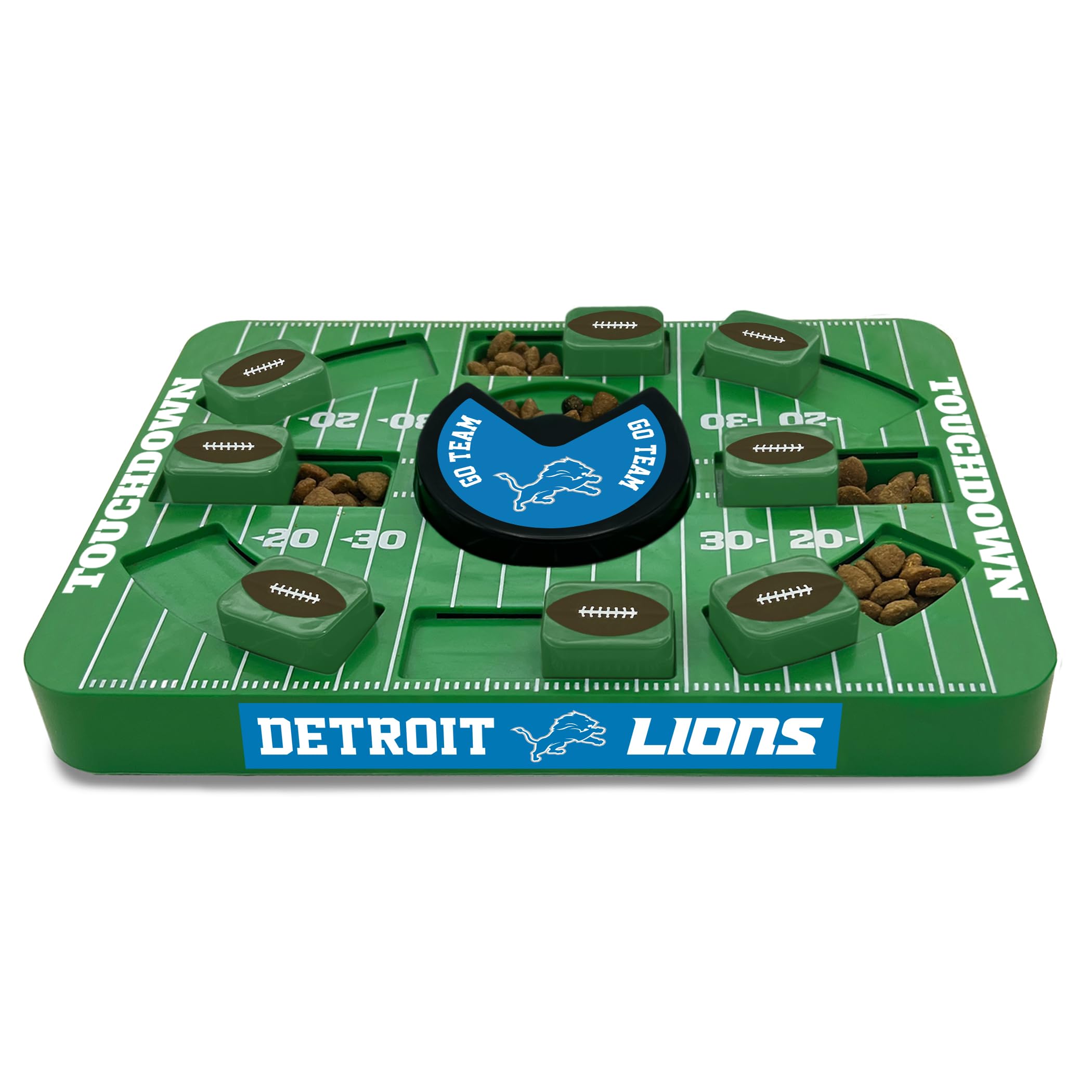 Pets First NFL Detroit Lions Large Puzzle Toy for Dogs, Slow Feeder Board for Pets, New Bigger Size, Interactive Doggie Treat Toy